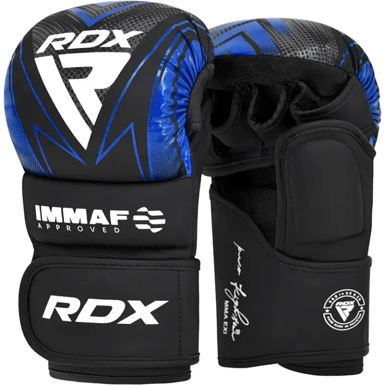 כפפות אומנויות לחימה משולבות RDX IMMAF MMA Gloves – צבע כחול