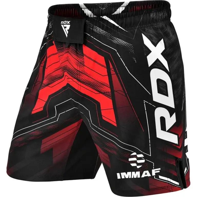 מכנס אומנויות לחימה משולבות RDX IMMAF MMA Shorts – צבע אדום