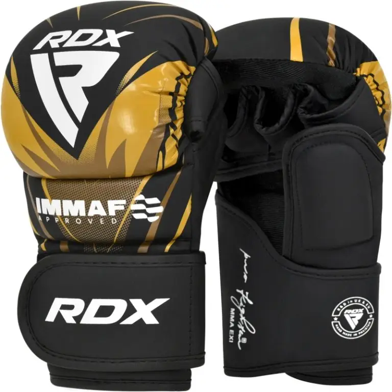 כפפות אומנויות לחימה משולבות RDX IMMAF MMA Gloves – צבע צהוב