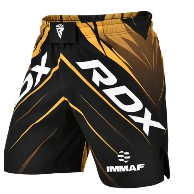 מכנס אומנויות לחימה משולבות RDX IMMAF MMA Shorts – צבע צהוב
