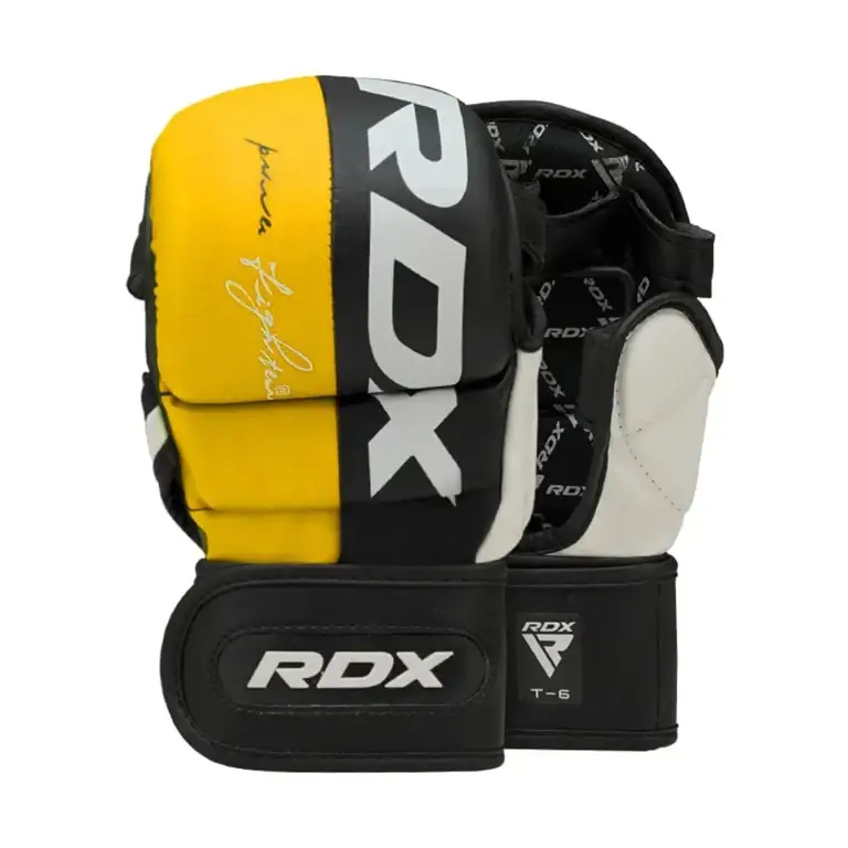 כפפות אומנויות לחימה משולבות RDX MMA Gloves – צבע צהוב